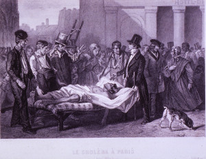 Pandemics Cholera, public domain, NIH library image