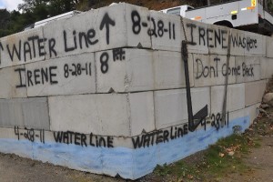 Emergency Waterline wall