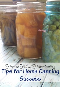 Canning, Increasing Self Sufficiency